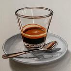 Cansu Rossi - Espresso Glass on Grey