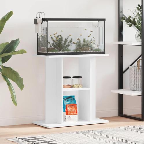 vidaXL Aquariumstandaard 60x30x60 cm bewerkt hout wit, Dieren en Toebehoren, Overige Dieren-accessoires, Nieuw, Verzenden