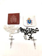 Rozenkrans - Lot van twee rozenkransen van paus Franciscus, Antiek en Kunst