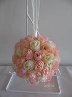 Bloemenbal pomander roseball roze-ivory nr 32, Ophalen of Verzenden, Nieuw