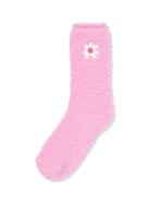 HEMA Huissokken maat 36-41 fluffy bloem lichtroze, Kleding | Dames, Verzenden, Nieuw