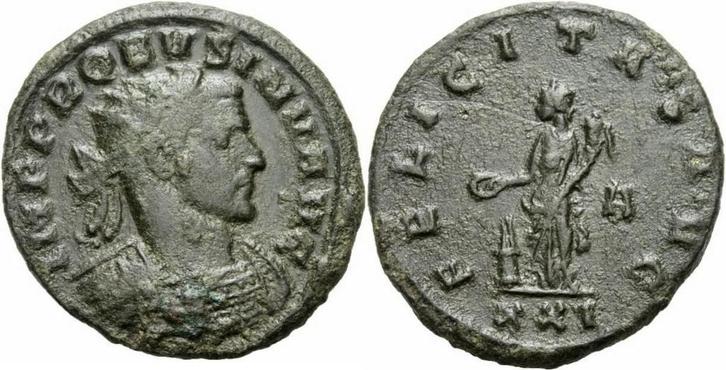 Roemisches Kaiserreich Probus Antoninian Siscia 277 Felic..., Postzegels en Munten, Munten | Europa | Niet-Euromunten, Verzenden