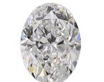 1 pcs Diamant - 0.72 ct - Ovaal - D (kleurloos) - IF (intern