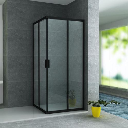 BWS Douchecabine | Hayes | Vierkant 90x90x195cm | Mat Zwart, Doe-het-zelf en Verbouw, Sanitair, Douche, Nieuw, Ophalen of Verzenden