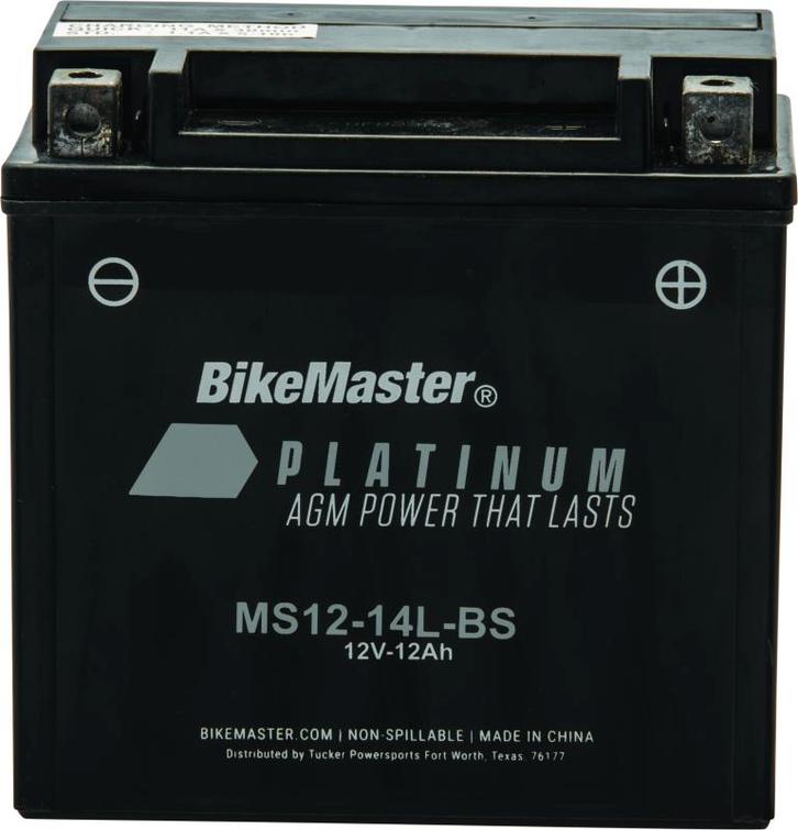 BikeMaster AGM accu - MS12-14L-BS - 780756, Auto diversen, Tuning en Styling, Ophalen of Verzenden