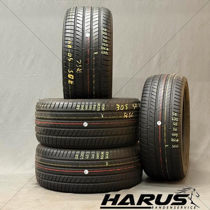 275/45/20 305/40/20 Bridgestone zomerbanden 5,8/6,8mm 2X, Auto-onderdelen, Banden en Velgen, 20 inch, Erkend duurzaam, Zomerbanden