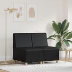 vidaXL Bankstoelen 2 pcs Zwart 55 x 74 x 82 cm Kunstleer, Huis en Inrichting, Banken | Bankstellen, Verzenden, Nieuw, Leer, Minder dan 150 cm
