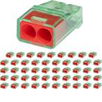 Lasklem - Vintex - 2 Polig - 0.2-2.5 mm2 - Rood - 50 Stuks, Doe-het-zelf en Verbouw, Ophalen of Verzenden, Nieuw