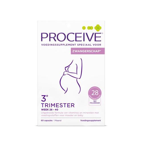 Proceive Zwangerschap Trimester 3 60 capsules, Sport en Fitness, Gezondheidsproducten en Wellness, Nieuw, Verzenden