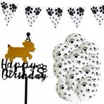 12-delige Happy Birthday honden verjaardag set met slinger,, Nieuw, Verzenden