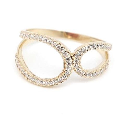 Ring - 14 karaat Geel goud - 0.60ct. tw. Diamant, Sieraden, Tassen en Uiterlijk, Ringen