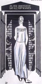 Spotprent over Esperantisten in Duitsland (lijst optie), Antiek en Kunst, Verzenden