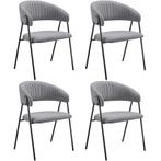 Eetkamerstoel Bedano, gestoffeerd, geweven stof, 150 kg - gr, Huis en Inrichting, Stoelen, Verzenden, Nieuw