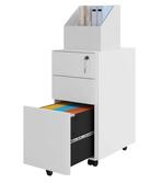 Mobiele Ladekast van Metaal – Documentencontainer met Sl, Verzenden, Nieuw in verpakking