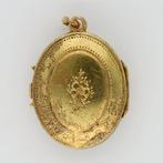 Medaillon - 14 karaat Geel goud - Parel - Emaille