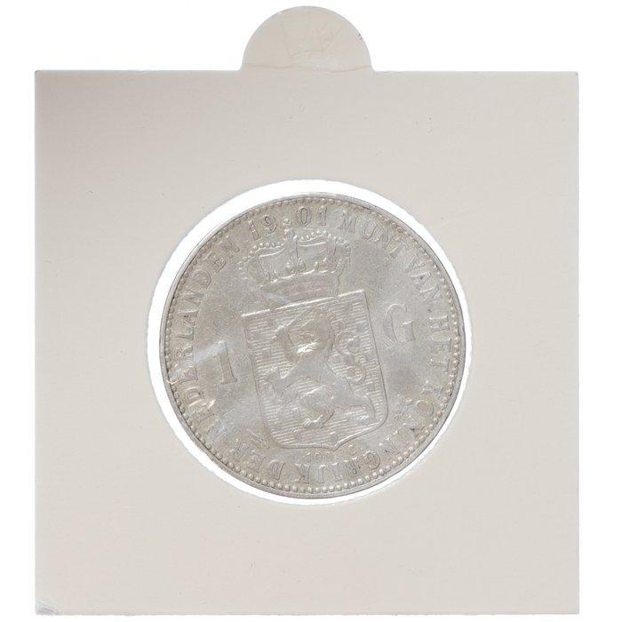 Nederland. Wilhelmina. 1 Gulden 1901 (Zonder Minimumprijs), Postzegels en Munten, Munten | Nederland