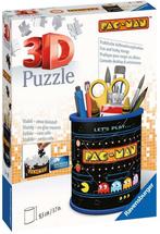 3D Puzzel - Pac-Man Pennenbak (57 stukjes) | Ravensburger -, Hobby en Vrije tijd, Nieuw, Verzenden