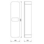 Badmeubelkast Boss & Wessing Pion 160x40x32cm Wit