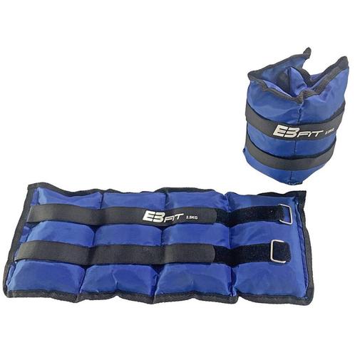 Enkelgewichten - Polsgewichten - 5 kg (2x2,5 kg) - blauw, Sport en Fitness, Fitnessmaterialen, Nieuw, Ophalen of Verzenden