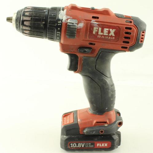 Flex DD 2G 10.8-LD Boormachine met Oplader en 2x Accus, Doe-het-zelf en Verbouw, Gereedschap | Boormachines, Ophalen of Verzenden