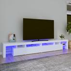 vidaXL Tv-meubel met LED-verlichting 260x36,5x40 cm wit, Verzenden, Nieuw, 50 tot 100 cm, Minder dan 100 cm