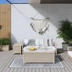 vidaXL Buitenkleed omkeerbaar 80x150 cm grijs en wit, Verzenden, Nieuw, Grijs