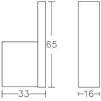 Wiesbaden Eris Jashaak - Handdoekhaak - Muurhaak - Chroom, Huis en Inrichting, Badkamer | Badtextiel en Accessoires, Ophalen of Verzenden