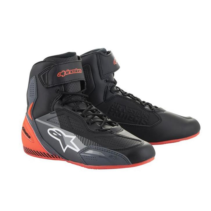 Alpinestars Faster-3 Schoenen Zwart Grijs Fluo Rood, Motoren, Kleding | Motorkleding, Heren, Nieuw met kaartje, Laarzen, Verzenden