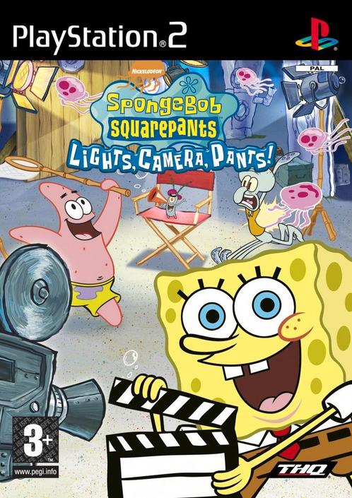 Playstation 2 SpongeBob SquarePants: Lights, Camera, Pants!, Spelcomputers en Games, Games | Sony PlayStation 2, Zo goed als nieuw