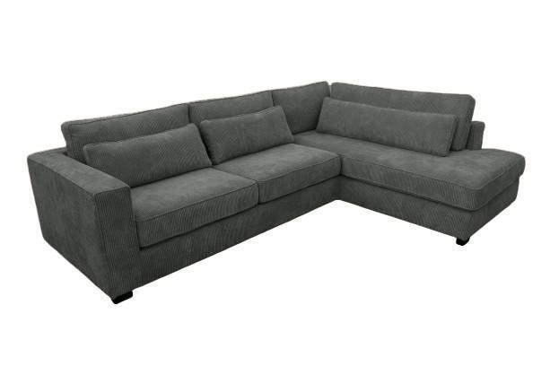 Hoekbank Merselo - hoekbanken - Grijs, Huis en Inrichting, Banken | Sofa's en Chaises Longues, Nieuw, Stof