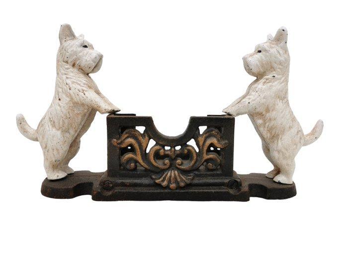 Beeldje - Kaartenhouder - visitekaartje - IJzer, Antiek en Kunst, Kunst | Designobjecten