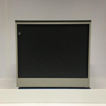 (MDK-106216) Ahrend roldeurkast creme/zwart, Huis en Inrichting, Kasten | Roldeurkasten en Archiefkasten, Gebruikt, Ophalen of Verzenden