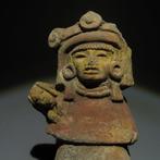 Teotihuacán, Mexico Terracotta Moederschapsfiguur. 3e-7e, Verzamelen, Mineralen en Fossielen
