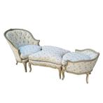 Duchesse brisée - Chaise longue - Polychroom hout, Antiek en Kunst, Antiek | Meubels | Stoelen en Banken