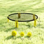 TRUUSK Roundnet Set - Spieleset met Spelnet - 3 Ballen - Dra, Verzenden, Nieuw