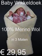 Baby Wikkeldoek Wikkeldeken 100% Merino Wol 3 Maten € 29,95, Kinderen en Baby's, Nieuw, Ophalen of Verzenden