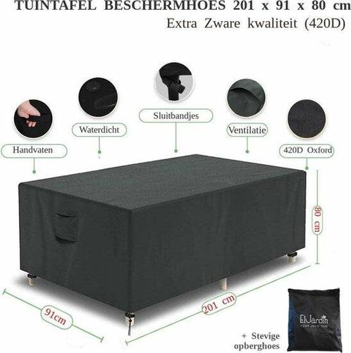 El Jardin - Tafelhoes Tuinmeubelhoes - 201 cm x 91 cm x 8..., Tuin en Terras, Overige Tuin en Terras, Verzenden