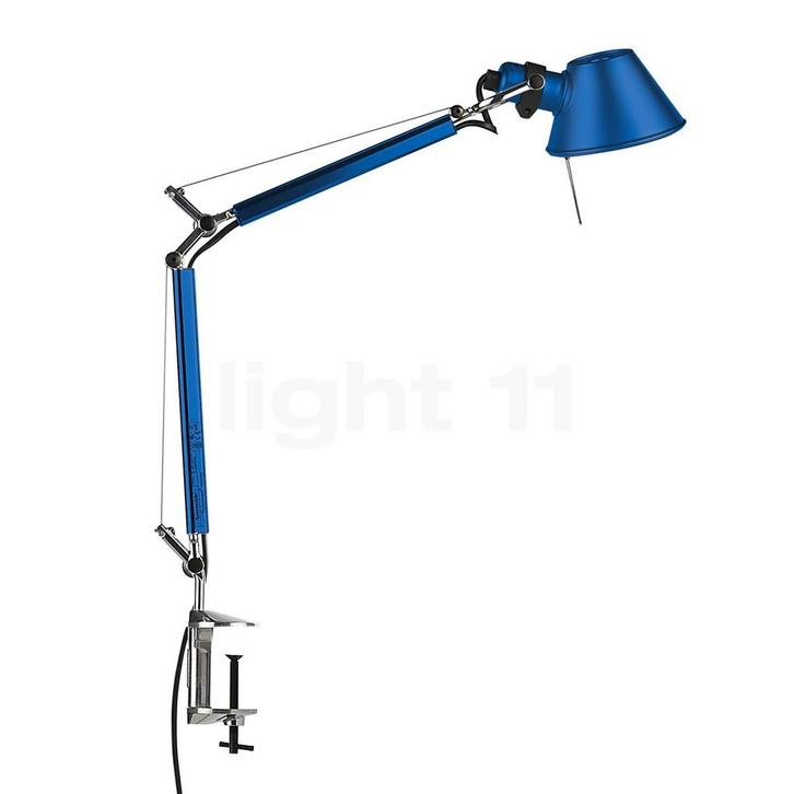Artemide Tolomeo Micro Tavolo, blauw - met tafelklem, Huis en Inrichting, Lampen | Tafellampen, Nieuw, Verzenden