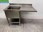 RVS Spoeltafel Spoelbak 140 cm Horeca, Ophalen of Verzenden, Gebruikt
