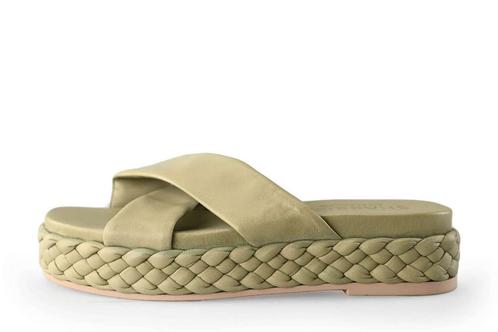 Shabbies Slippers in maat 36 Groen | 10% extra korting, Kleding | Dames, Schoenen, Groen, Zo goed als nieuw, Slippers, Verzenden
