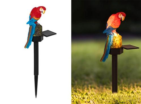 Hi LED Solar papegaai tuinlamp, Huis en Inrichting, Lampen | Overige, Nieuw, Verzenden