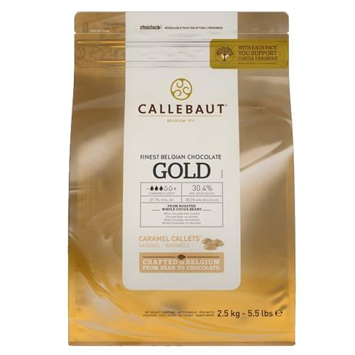 Callebaut Chocolade Callets Gold 2,5 kg, Hobby en Vrije tijd, Taarten en Cupcakes maken, Nieuw, Verzenden
