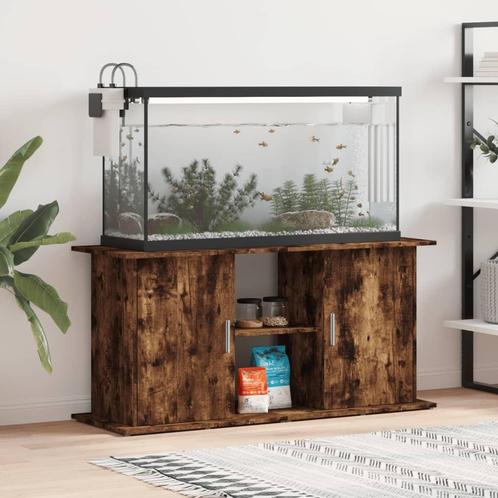 vidaXL Aquariumstandaard 121x41x58 cm bewerkt hout gerookt, Dieren en Toebehoren, Overige Dieren-accessoires, Nieuw, Verzenden