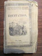 Vergnaud - Equitation. Encyclopédie Roret - 1860