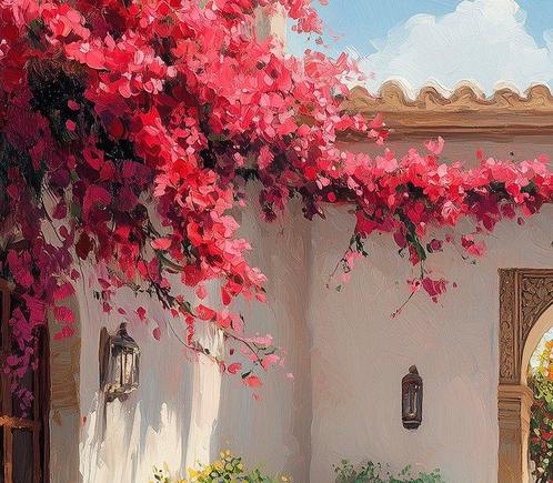 Irina Collins - Whispers in Bloom XL · NO Reserve, Antiek en Kunst, Kunst | Schilderijen | Modern