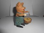 Schuco - Felt Drumming Pig, Uitgepakt - Opwindbaar blikken