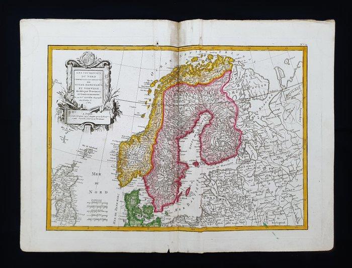 Europa - Noorwegen / Zweden / Denemarken; G. Rizzi Zannoni /, Boeken, Atlassen en Landkaarten