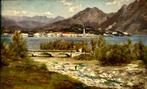 Silvio Poma (1840-1932) - Paesaggio Lacustre (Lago Maggiore), Antiek en Kunst