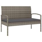 Grijze Rattan Tuinbank 105cm: Retourdeal - Stijlvol & Voo..., Tuin en Terras, Ophalen of Verzenden, Nieuw, Rotan