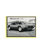 1970 DE TOMASO MANGUSTA BROCHURE ENGLISH (USA), Nieuw, Author